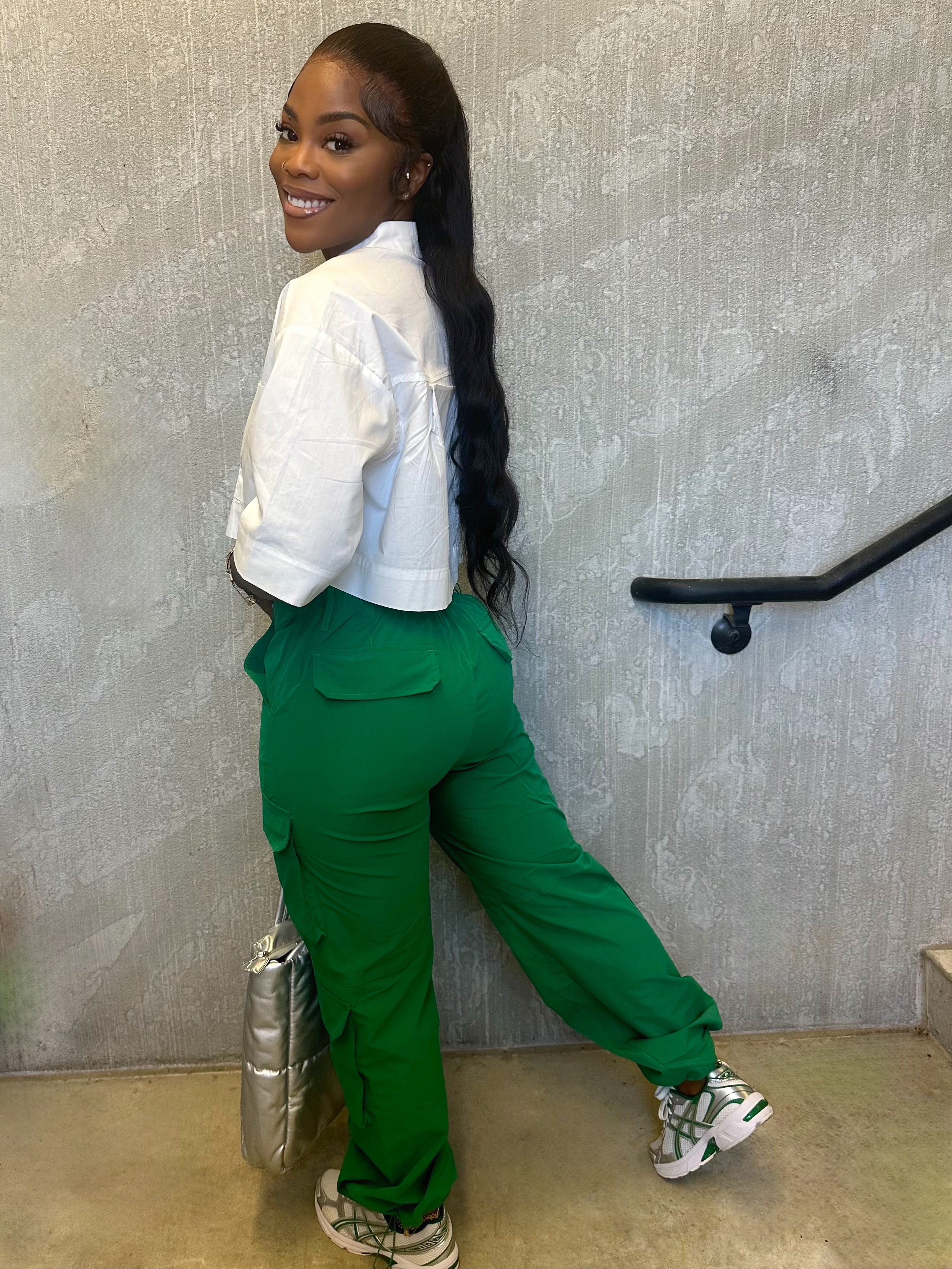 Bella Cargo Pants (Green)